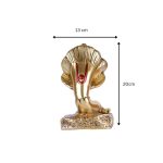 Brass Modern Art Ganesha Statue Murti God Idols for Pooja Room 6 13 cm 2 eMetalCrafts