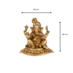 Superfine Brass Lord Ganesha Statue with Turban 6 Add a heading 1 eMetalCrafts