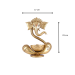 Brass Ganesh Idol Oil Diya 6 Add a heading 3 eMetalCrafts