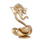 Brass Ganesh Idol Oil Diya 3 DSCF5272 eMetalCrafts