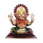 Brass Sitting Ganesh Idol Murti Statue for Home 2 DSCF5286 eMetalCrafts