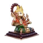 Brass Sitting Ganesh Idol Murti Statue for Home 3 DSCF5287 eMetalCrafts
