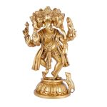 Brass Panchamukhi Ganesha Idol 2 DSCF5290 eMetalCrafts