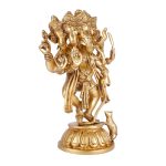 Brass Panchamukhi Ganesha Idol 3 DSCF5291 eMetalCrafts