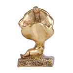 Brass Modern Art Ganesha Statue Murti God Idols for Pooja Room 5 DSCF5298 eMetalCrafts