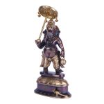 Brass Lord Ganesha Statue with Umbrella | Dark Brown 3 DSCF5306 eMetalCrafts