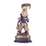 Brass Lord Ganesha Statue with Umbrella | Dark Brown 5 DSCF5308 eMetalCrafts