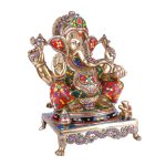 Handcrafted Brass Ganesha Statue 3 DSCF5321 eMetalCrafts