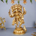 Brass Panchamukhi Ganesha Idol 1 DSCF5564 eMetalCrafts