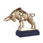 Aluminium Modern Bull Figurine Statue 2 DSCF6812 eMetalCrafts