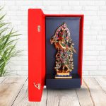 Aluminium Lord Krishna Idol with a Velvet Red Box 1 1 104 eMetalCrafts