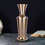 Aluminium New Design Gold Colour Flower Vase