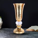 Aluminium Stylish Golden Colour Candle Stand 1 1 126 eMetalCrafts