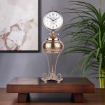 Artage Metal Aluminium Gold Finish Clock 1 1 128 eMetalCrafts