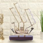 Titanic Medium Size Brass Ship with Wooden Base 1 1 16 eMetalCrafts