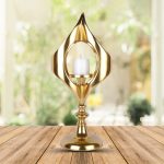 Aluminium Luxurious Golden Tea Light Candle Stand 1 1 26 eMetalCrafts