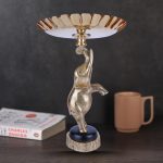 Aluminium Metal Elephant Bowl