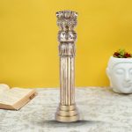 White Aona Brass Ashok Chakra Pillar 1 1 61 eMetalCrafts