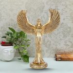 Queen Beautiful Wing Candle Stand | Brass Candle Holder 1 1 65 eMetalCrafts