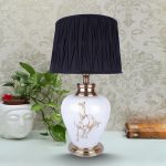 Aluminium Horse Texture White Unbreakable Table Lamp, Metal, Modern/Contemporary 1 1 76 eMetalCrafts