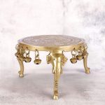 Brass Pooja Chowki Stool 1 1 92 eMetalCrafts