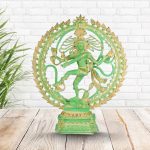 Brass Exotic India Nataraja | Green Colour 1 1 97 eMetalCrafts
