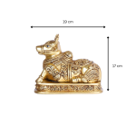 Brass Nandi Statue, Nandi Cow Statue 5 26 cm 1 2 eMetalCrafts