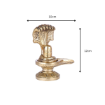 Brass Shivling Idol Finish For Home Temple Pooja Room 5 26 cm 18 2 eMetalCrafts