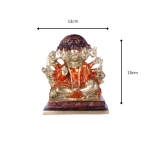 Bhavya Panchmukhi Hanuman Brass Idol 6 26 cm 33 eMetalCrafts