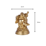 Brass Made Laughing Buddha Idol in Standing Position 5 26 cm 36 eMetalCrafts