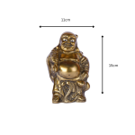 Brass Buddha Showpiece with Joyful Expression 5 26 cm 37 eMetalCrafts
