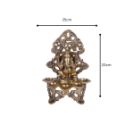 Stand Ethnic Design Handmade Curved Oil Wick Deepak Brass Lamp 6 26 cm 41 eMetalCrafts