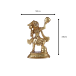 Brass Hanuman with Parvat Idol for Home and Décor 6 26 cm 46 eMetalCrafts