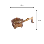 Brass Lobandan Charcoal Incense Burner 5 26 cm 51 eMetalCrafts