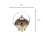 Brass Dhoop Dani- Hnadcrafted Pooja Incense 4 26 cm 53 eMetalCrafts