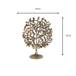 Brass Tree Diya Deepak Tealight Holder 6 26 cm 57 eMetalCrafts