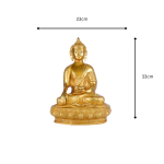 Exotic India Lord Buddha in The Bhumisparsha Mudra - Brass Statue 6 26 cm 68 1 eMetalCrafts
