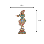 Brass Lord Krishna Idol Figurine Sculpture Statue Murti 6 26 cm 79 eMetalCrafts