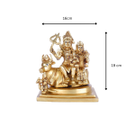 Brass Lord Shiva Parvati Kartikeya and Ganesha Murti Shiv Family Parivar With Nandi Idol 6 26 cm 8 eMetalCrafts