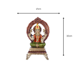 Brass Lakshmi Ji Showpiece Statue Idol with Stone Work 6 26 cm 81 eMetalCrafts