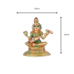 Brass Goddess Saraswati Ji Idol 6 26 cm 82 eMetalCrafts