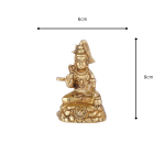 Brass Sitting Lord Shiva Statue 6 26 cm 83 eMetalCrafts