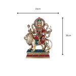 Brass Durga Mata Idol Divine Sherawali mata 6 26 cm 84 eMetalCrafts