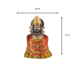 Khatu Sham Brass Statue, For Worship 6 26 cm 89 eMetalCrafts