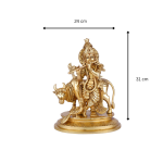 Brass Lord Krishna with Cow 6 Add a heading 1 3 eMetalCrafts