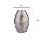 Aluminium Flover Vase with Silver Accent 3 Add a heading eMetalCrafts