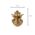 Brass Golden Pooja Kalash 6 Add a little bit of body text 1 11 eMetalCrafts
