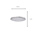 Round Aluminum Silver Leaf Platter 3 Add a little bit of body text 1 3 eMetalCrafts