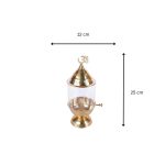 Pure Brass Akhand Jyot Diya with Borosilicate Glass for Temple 4 Add a little bit of body text 1 5 eMetalCrafts