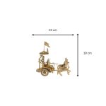 Metal Brass Mahabharat/Geeta Arjun Chariot (Rath) with Krishna & Hanuman 5 Add a little bit of body text 3 1 eMetalCrafts
